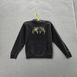 KUIU Boy Hoodie M Charcoal Gray Fleece Ram Logo Fleece Pullover